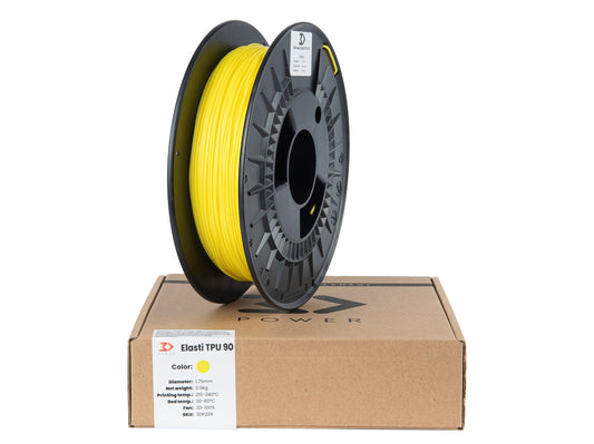 Filament 3DPower Elasti TPU 90 1.75mm Yellow 0.5kg