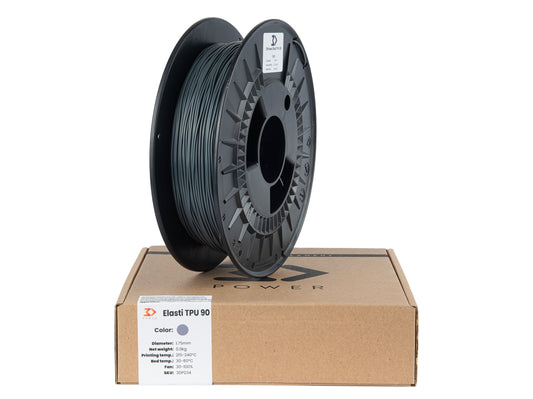 Filament 3DPower Elasti TPU 90 1.75mm Grey 0.5kg