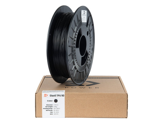 Filament 3DPower Elasti TPU 90 1.75mm Black 0.5kg